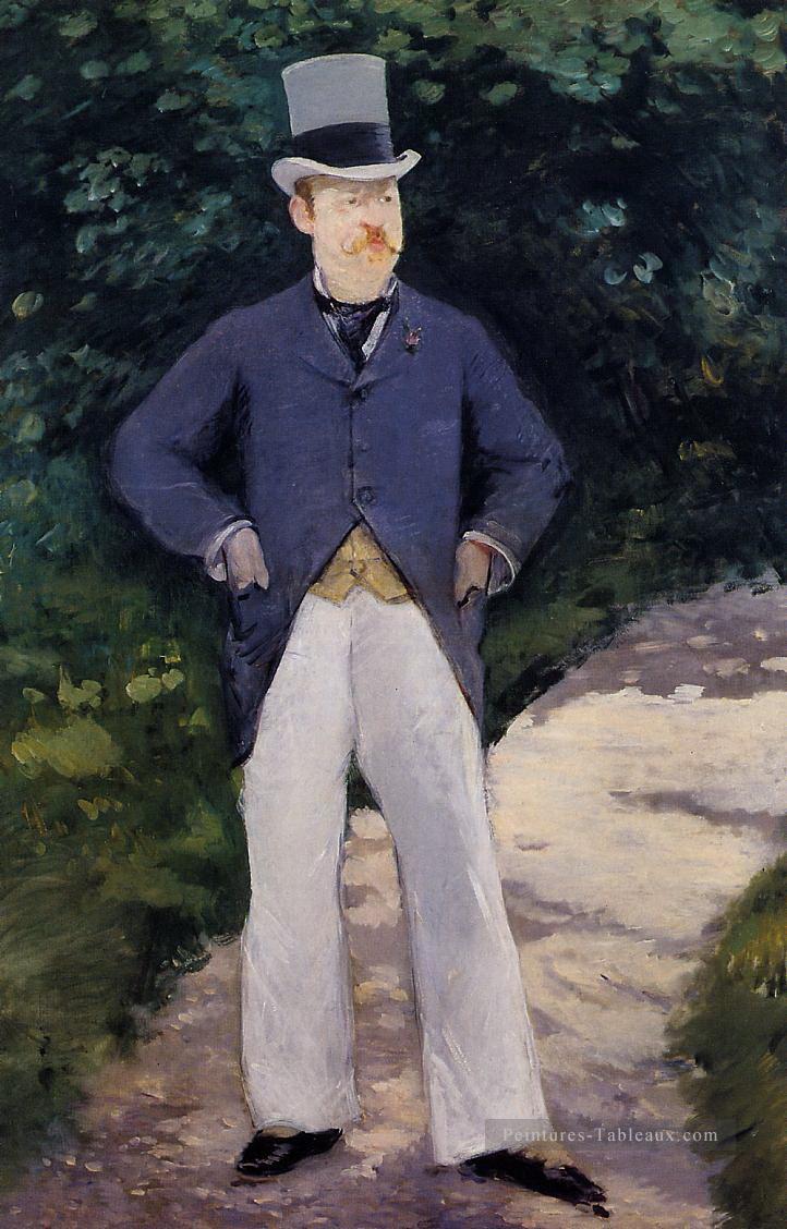 Portrait de Monsieur Brun Édouard Manet Peintures à l'huile